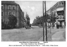 Tilsit, Stadt, Stadtkreis Tilsit Bahnhofstraße  Tilsit, Bahnhofsviertel (Kleffelstr., südl. der Stolbecker Str., Dragonerstr., Bahnhofstr.)