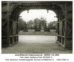 Tilsit, Stadt, Stadtkreis Tilsit   Tilsit, Park Jakobsruh, Gewerbeausstellung 1905