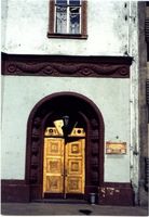 Tilsit, Stadt, Stadtkreis Tilsit  4 Tilsit (Советск),Eingang der ehemaligen Reichsbank - heute Hotel  Rossija  I Tilsit, Banken und Sparkassen