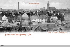 Königsberg (Pr.), Stadtkreis Königsberg  Königsberg, Blick über die Dächer 