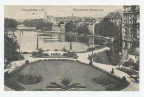 Königsberg (Pr.), Stadtkreis Königsberg  Königsberg, Schloßteich mit Anlagen Königsberg, Schloßteich