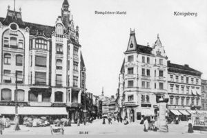 Königsberg (Pr.), Stadtkreis Königsberg Roßgärter Markt Königsberg, Roßgärter Markt, Blick in die Weisgerberstraße 