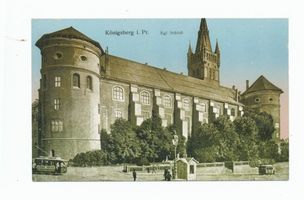 Königsberg (Pr.), Stadtkreis Königsberg Fritz-Tschierse-Platz (fr. Gesekusplatz) Königsberg (Pr.), Gesekusplatz, Schloß, Blick vom Westen Königsberg, Schloß