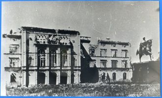 Königsberg (Pr.), Stadtkreis Königsberg Paradeplatz Königsberg (Pr.), Universität nach der Zerstörung Königsberg, Zweiter Weltkrieg und das Ende