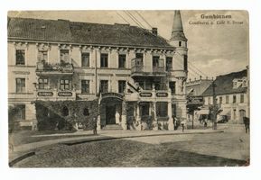 Gumbinnen, Stadt, Kreis Gumbinnen Königsplatz Gumbinnen, Conditorei und Cafe R. Dross 
