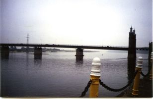 Tilsit, Stadt, Stadtkreis Tilsit  Tilsit (Советск), Blick auf die heutige Königin-Luise-Brücke II Tilsit, Luisen-Brücke