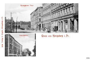 Königsberg (Pr.), Stadtkreis Königsberg Hinterrossgarten Königsberg, Roßgärter Tor, Intendantur, I 