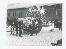 Tilsit, Stadt, Stadtkreis Tilsit  Tilsit, Heimatfest 22.-24.08.1930, Prunkwagen der Vereinigten Blumengeschäfte im Festumzug, wo?? 