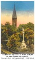 Tilsit, Stadt, Stadtkreis Tilsit Kapellenweg  Tilsit, Reformierte Kirche, Kriegerdenkmal
