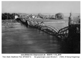 Tilsit, Stadt, Stadtkreis Tilsit   Tilsit, Luisen-Brücke