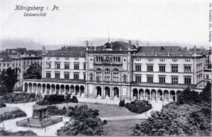 Königsberg (Pr.), Stadtkreis Königsberg Paradeplatz 1 Königsberg, Universität mit Kaiser-Wilhelm-Denkmal V Königsberg, Universität