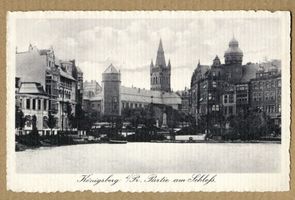 Königsberg (Pr.), Stadtkreis Königsberg  Königsberg (Pr.), Partie am Schloß Königsberg, Schloßteich