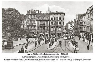 Königsberg (Pr.), Stadtkreis Königsberg Kaiser-Wilhelm-Platz  Königsberg, Stadtteil Altstadt (Umgebung des Schlosses)
